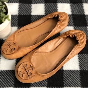 TORY BURCH Tan Leather Minnie Travelers